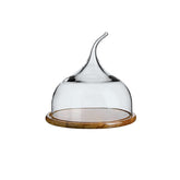 Senses™ Large Glass Dome with Wood Base